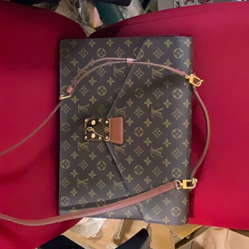 Louis Vuitton Monogram Porte-Document Bandouliere Business Bag🤎
